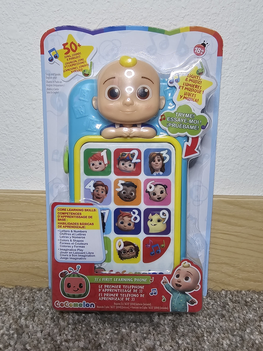 CoComelon Baby Learning Phone - Blue & Yellow Educational Toy